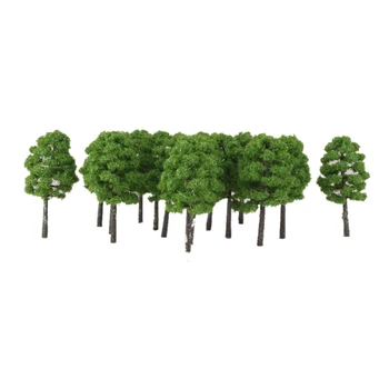 20PCS 7 cm Cypress Modelis Medžių Išdėstymas Traukinių Geležinkelio Kraštovaizdžio Peizažas 1:150 Architektūros Modelis Išdėstymas Sodo Scena Wargame
