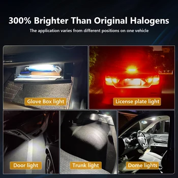 Oprah Super Šviesus, T10 W5W LED Automobilio Lemputes 194 168 Žibintai Canbus Ne Klaida Automobilio Interjeras Priešrūkiniai Žibintai Sunkvežimių Plotis Šalinimas Šviesa