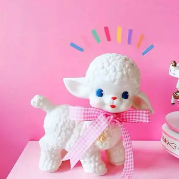 Kawaii Ėriukų Kilnojamojo Lėlės Mielas Avių Žaislas 