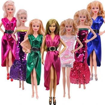 3PCS/Set Barbies Drabužius Suknelė Seksualus Undinė Vakarą China Sijonas 11,5 colių BJD Lėlės Priedai Mada Vaikams, Žaislų, Dovanų