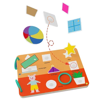 Montessori Velcro Ramioje Knygos Vaikams Žaislas Pasta Knyga Mano Pirmoji Užimtas Knygos Gyvūnų Skaičius Atitikimo Puzzle Žaidimas, Švietimo Žaislas Dovana