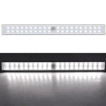 USB Naktį Šviesos diodų (LED) Kūno Įkrovimo Indukcijos Lempa 40 LED 3.5 W Spinta Šviesos Reguliuojamas Šviesos Ryškumas