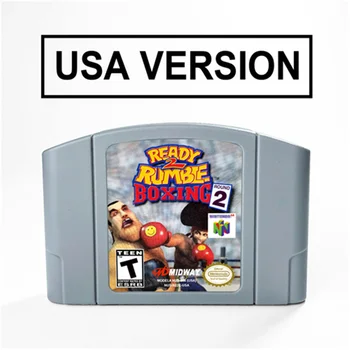 Pasirengę 2 Bilda, Bokso ar Pasirengę 2 Rumble Bokso 2 Raundas 64 Bitų Vaizdo Žaidimų Kasetė JAV Versija NTSC Formatu