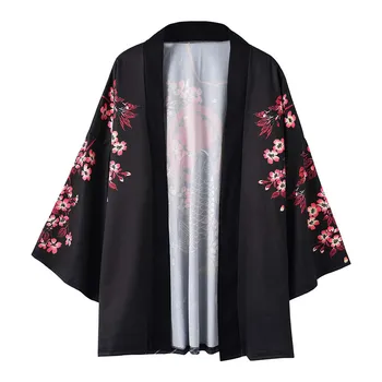 Moterų Kimono Marškinėliai Animacinių Filmų, Animacinių Filmų Spausdinimo Palaidinė Ir Viršūnių Vasaros 2021 Kimonos Cardigan Tradicinis Japonų Stiliaus Drabužius