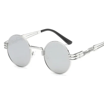 2022 Markės Dizaineris, Cat eye Akiniai nuo saulės Moterims Derliaus Metalo Atspindintys Stiklai Moterų Veidrodis Retro Oculos De Sol Gafas