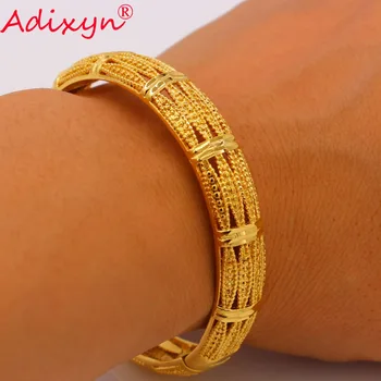 Adixyn Dubai Gold (Gali Atidaryti)Bangle Aukso Spalvos Artimieji Rytai/Arabų/Afrikos Apyrankės Vestuvių/Šaliai, Papuošalai, Dovanos N072405