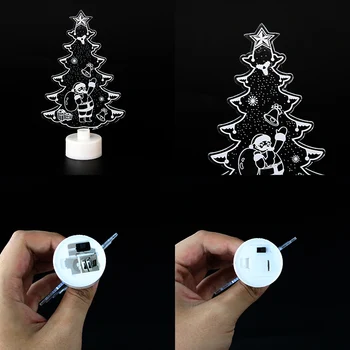 Kalėdų Deco Home 3D Naktį Žibintai Medis, Kalėdų Senelis, Kalėdos, Miegamojo Lempa 2020 Navidad Dovana Gimdymo Noel Kerst