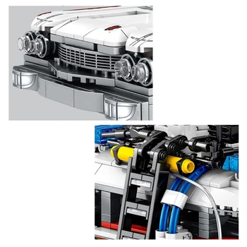 Miestas Ghostbusters Ecto-1 Techninė Automobilių modelių Kūrimo Blokai Kūrėjai SS Filmą Transporto priemonės Plytos 