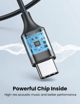 UGREEN USB C Tipo Ausinių Laidinio Ausines, Mikrofoną, Ausines ir HiFi Stereo 2021 