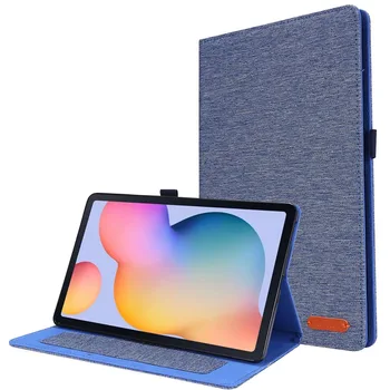 Audinio raštas knygos stiliaus tablet case For Samsung Galaxy Tab S6 Lite 10.4 SM-P610 SM-P615 Stovo Dangtelis su Kortelių lizdai