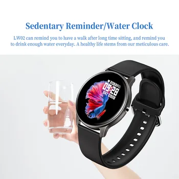 Kaimorui Smart Žiūrėti 2021 Vyrai, Moterys, Sport Fitness tracker Širdies ritmo monitorius Kraujo spaudimas LW02 smartwatch prijunkite 