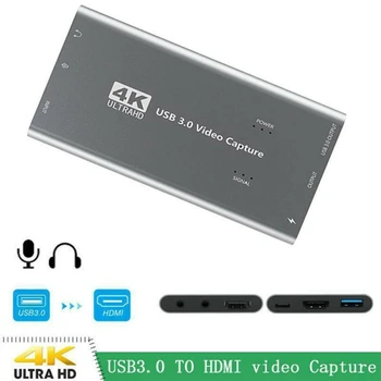 Aukštos kokybės 4K 1080P HDMI USB 3.0 Filmavimo Kortų Žaidimas Diktofono, Real-time Streaming