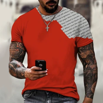 Nauja Vasaros vyriški T-shirt švedijos Vyrų Laišką 3d Spausdinimo vyriški trumparankoviai Kvėpuojantis Apykaklės Gatvės Atsitiktinis Marškinėliai Xxs-6xl