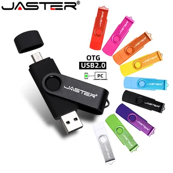 JASTER 2in 1 OTG Pendrive 8GB 16GB 32GB 64GB USB 2.0 Stick 