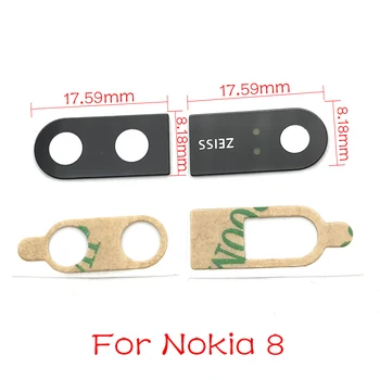 Nauja Nokia 8 Atgal, Galinio Vaizdo Kamera, Stiklo Objektyvo Dangtelis Su Klijais Pakeitimo
