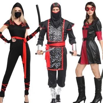 Ninja Su Diržo Pritvirtintas Kaukė Vyrai, Cosplay Kostiumai, Atostogų Šalis Dekoro Prekių Moterų Kovos Menų Suknelė Ne Kardas