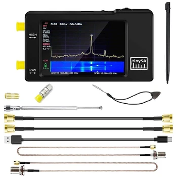 TinySA Spektro Analizatorius - SMA Male, kad UHF Moterų Kabeliai & 30Db Attenuator MF HF VHF UHF žaliavos 0,1 MHZ-960MHz