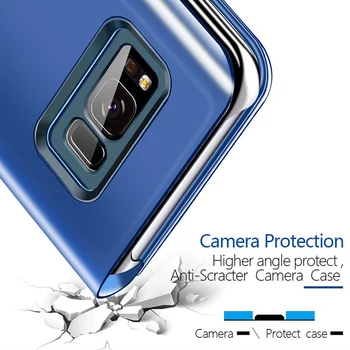Flip Case For Huawei P20 30 P40 Pro Lite Garbę 10 9 Lite 20 Pro 10i 9A 9X 9S 9C 8A 8X 8S P Smart 2019 2020 Smart Veidrodžio Dangtelis