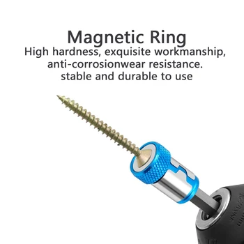 Atsuktuvas Grąžtas Magnetinis Žiedas 6.35 mm Magnetinis, Reguliuojama Varžtu Gręžimo Patarimas Magnetas Galingas Žiedas Priemones, Nustatyti Profesinės