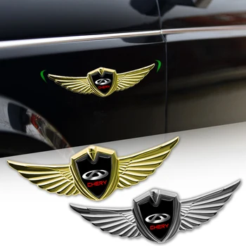 Automobilių metalo lipdukas 3D trimatis sparnų pusėje ženklas kūno CHERY TIGGO 5 7 A1 A3 INDIS JAGGI 8 Pro 