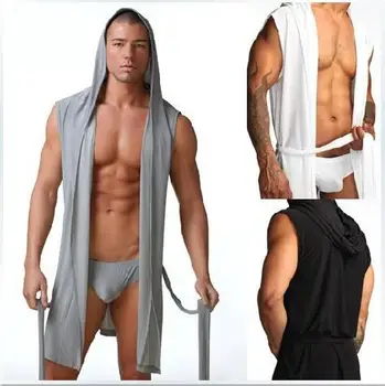 1pcs Aukštos Kokybės vyrams, chalatai chalatas plius dydis Manview skraiste žmogui mens seksualus sleepwear vyrų šilko kimono sleepwear