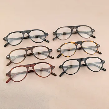 OV5406 Optiniai Akinių Rėmeliai Vyrų Kvadratinių Acetatas Vintage akiniai rėmeliai moterų akiniai trumparegystė kompiuterio Retro Akiniai
