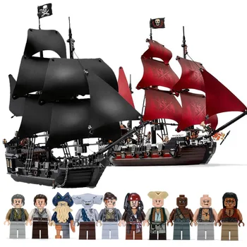 Black Pearl Laivo Suderinama Karibų Piratai Laivų Modelių Kūrimo Blokai Berniukai Gimtadienio Dovanos Vaikams, Žaislai