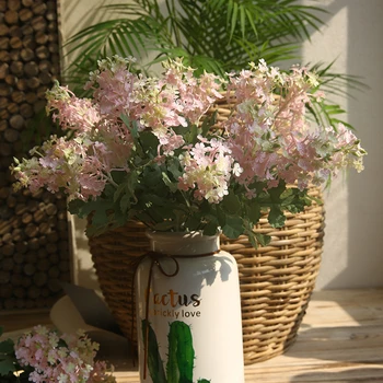 Minkšti Plastikiniai Cherry Blossom Dirbtinių Gėlių Šilko Gėlių Šiaurės šalių Namų, Sodo Puošmena Netikrą Gėlių Flores Artificiales