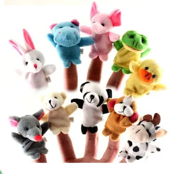 Mielas Mažai Gyvūnų Piršto Lėlių Interaktyvus Žaislas Triušis/Panda/Antis/Meška Lėlės (1pack/10pieces)