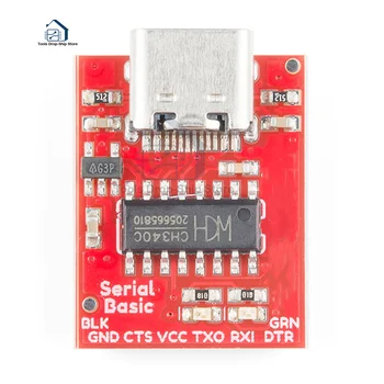 C tipo su TTL Nuoseklųjį Prievadą CH340C Modulis CH340 USB Autobusų Konversijos Chip ISP Bendrauti Jungtis STM32 Nuoseklųjį Prievadą Parsisiųsti