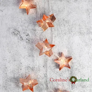 20 Star Cookie Cutter Kalėdų žiburiai Baterija Pasakų Žibintai, LED Žibintai, styginių Atostogų Šalis Vestuvių medžio Apdaila