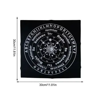 Altoriaus Taro Kortų Staltiesė Šviesos Minkštas Astrologija staltiesė-Skaitmeninis Būrimą Rekvizitai Crystal Healing Tarob 30*30cm #WO