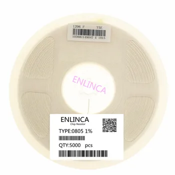 ENLINCA 5000pcs 1% 0805 smd chip rezistorius rezistorius 0R-10M 1/8W 22R 47R 100R 150R 470R