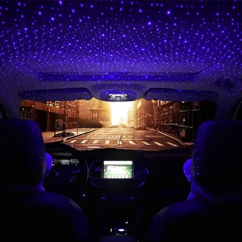 LED automobilio stogo star naktį šviesos projektorius USB ambie už skoda Octavia a5 a7 2 sparčiai Fabia YETI 