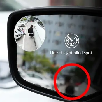 1Pc/2vnt Naujos HD Automobilio Stiklo aklojoje Veidrodžių 360° Plataus Kampo Reguliuojamas Auto galinio vaizdo Išoriniai Dalys