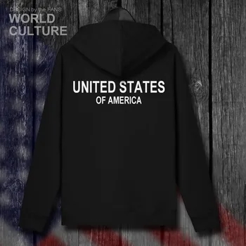 Jungtinės Amerikos valstijos, JAV, JAV 2018 kailis mens užtrauktukas fleeces hoodies žiemos megztiniai vyrams švarkai ir tautos drabužius palaidinukė