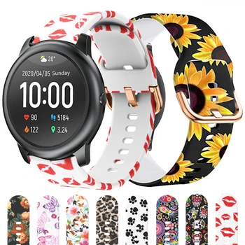 Spausdinti Silikoniniai Dirželiai Xiaomi Haylou Saulės LS05/LS02/LS01 Smart Watch Band Moterų, Vyrų, Pakeisti Apyrankės Už Haylou Saulės