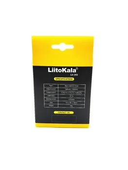 LiitoKala baterijos kroviklis lii-202 + 2 vnt LiitoKala Lii-50A 26650 5000 mah baterijos Įkrovimo žibintuvėlį, 40-50A biudžeto įvykdymo patvirtinimo