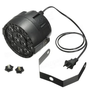 20pcs/daug Dj Disko Projektorius LED Nešiojamas Mini AC90-240V 12W Etapą Par Žibintai 12 Led RGB Spalvų Maišymo Scenos Apšvietimo Efektas