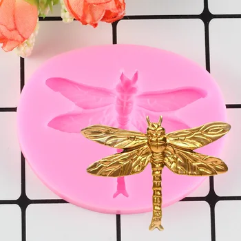 Sugarcraft Dragonfly Silikono Formos Minkštas Formos Tortas Dekoravimo Priemonės Šokolado Gumpaste Formos Tortas Sienų Apdaila Pelėsių