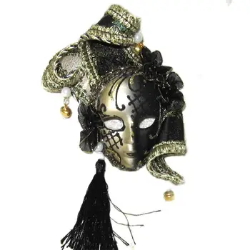 Karšto pardavimo Venecijos kaukė, dovanėlės ir papuošalai šaldytuvas magnetas rankų darbo spalva tapybos kaukė šeimos apdailos mažas kaukė