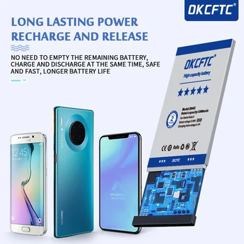 OKCFTC 4800mAh Li-Polimero Baterijos BLP657 Už OnePlus 6 OnePlus Šešis 1+ Vienas Plius 6 Bateriją +Sekimo Numerį