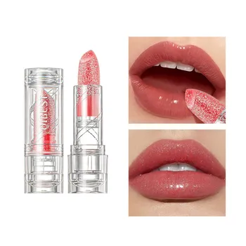 Atsparus vandeniui Matte Mousse Sklandžiai apdoroti, Camellia+VE Nuogas Lūpų Makiažas Natūralus Drėkinamasis Lūpų dažai 