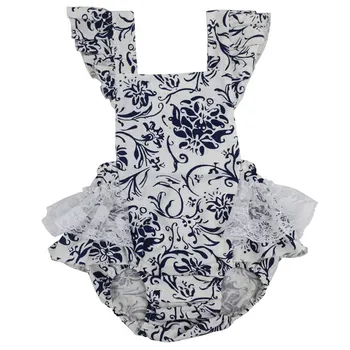 Naujas Gėlių dizainas Mergina Bamblys medvilnės patalynė kūdikiams mielas nėrinių pynimas romper mergaičių vasaros stiliaus drabužiai,kūdikių mergina romper