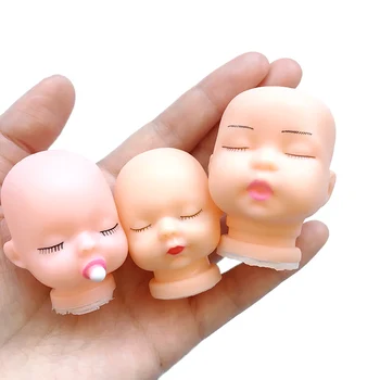 3pcs Kokybės Miega Baby Doll, Galvos Aksesuarai, mezgimo Menininko Ranka Tapybos Lėlės Kūno Dalis 