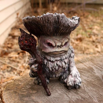 Grybų Monstras Šamanas Vedlys Troll Žaislas Pav Lėlės Sodo Reikmenys Apdaila