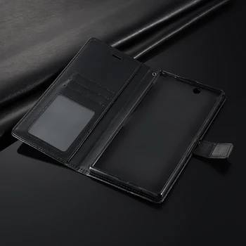 Flip Case Sony Xperia Z Ultra Silikono Padengti Prabanga PU Odos Atveju Sony Xperia Z Ultra XL39H Verslo Piniginės Atveju