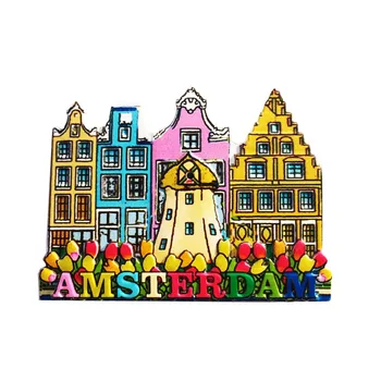 Nyderlandai Amsterdamas Turistų Suvenyrų Magnetinio Šaldytuvas Lipduku Kolekcija Dovana, Šaldytuvas Magnetai