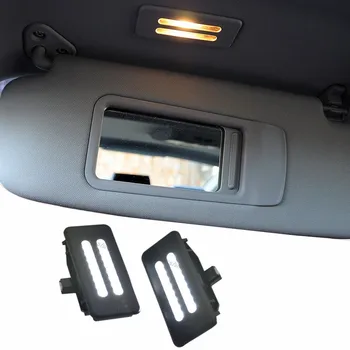 1Pair LED Interjero Saulės Skydelis Kosmetinis Veidrodis Žibintus BMW X5 E70 