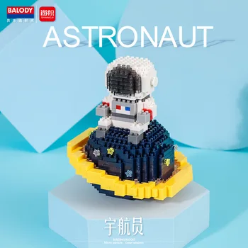 Balody Astronautas Micro Blokai Kosmonautas Raketų Erdvėlaivio Astronautas Mini Plytų Pav Žaislai Vaikas Kalėdų Dovanos